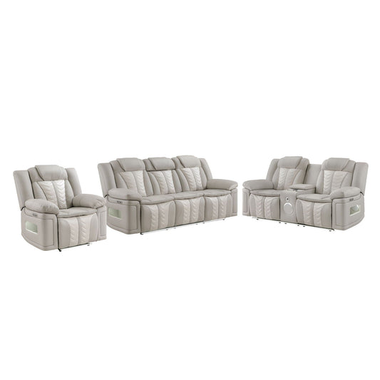 Cruiser - Power Reclining Set With LED Lighting Matrix Furniture Group