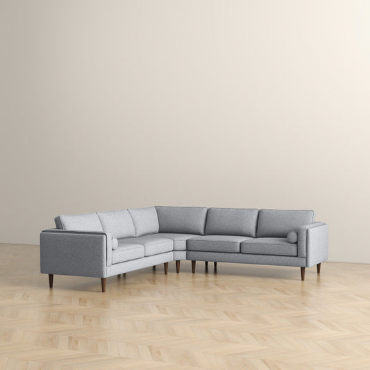 Amber - Corner Sectional Sofa - Light Gray Ashcroft Furniture