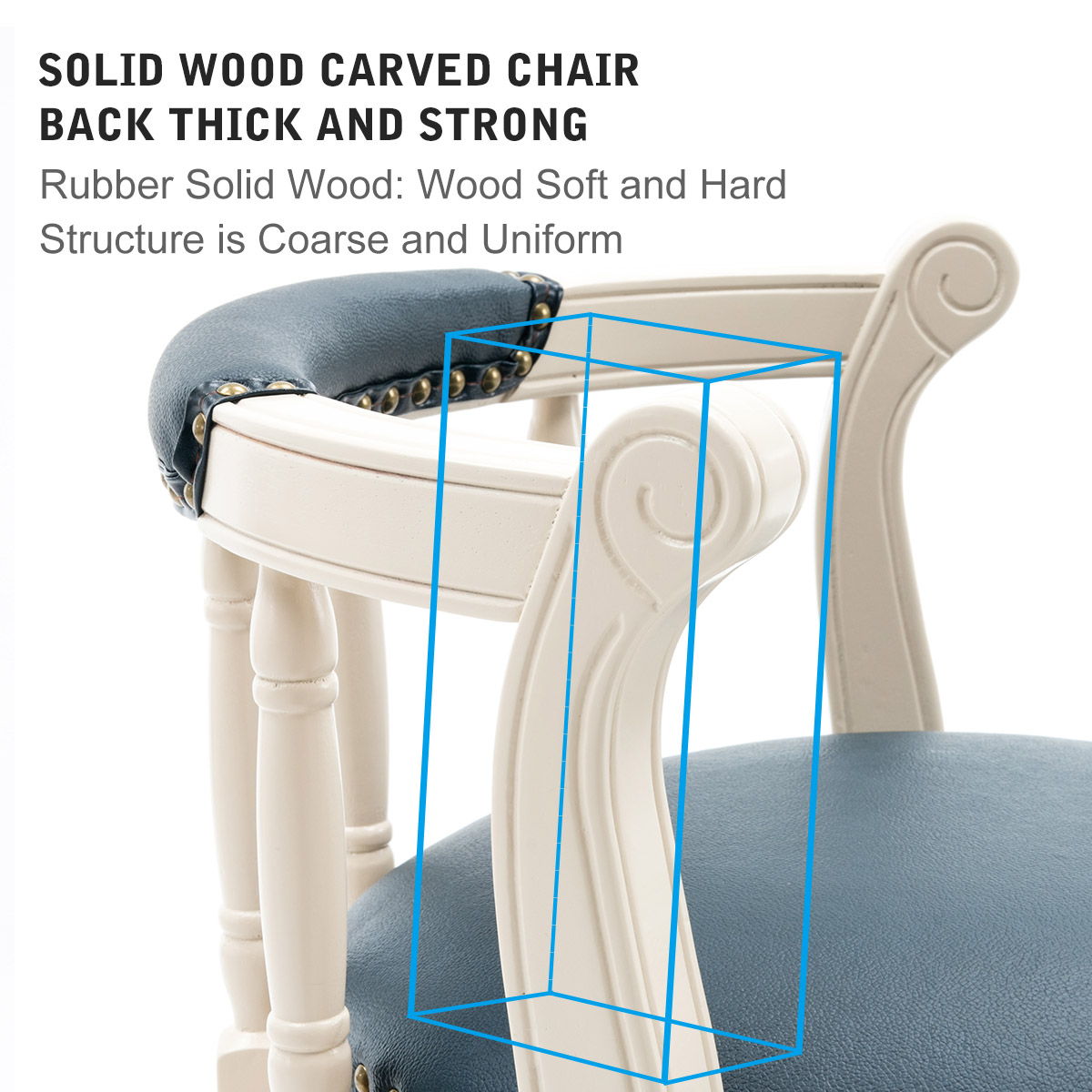 Leather Wooden Bar Stool Home Essentials