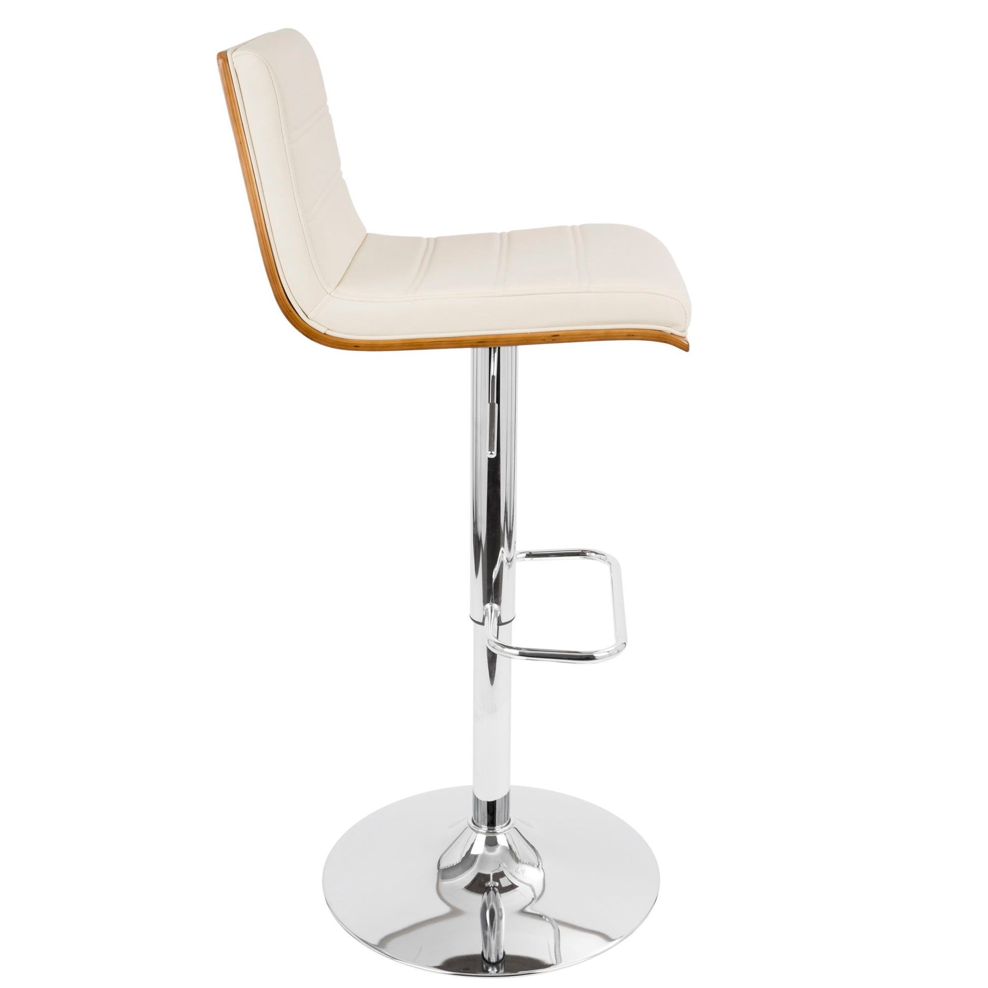 Vasari - Mid Century Modern Adjustable Barstool With Swivel Lumi Source