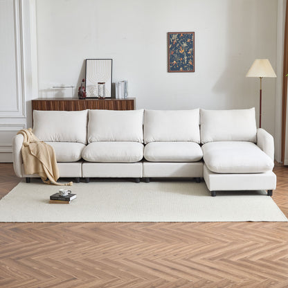 Oversize Modular Free Combination Sectional Sofa Couch With Ottoman For Living Room Noble House