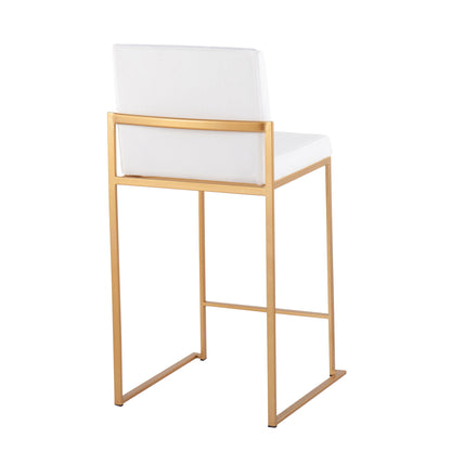 Fuji - Contemporary High Back Stylish Counter Stool Lumi Source