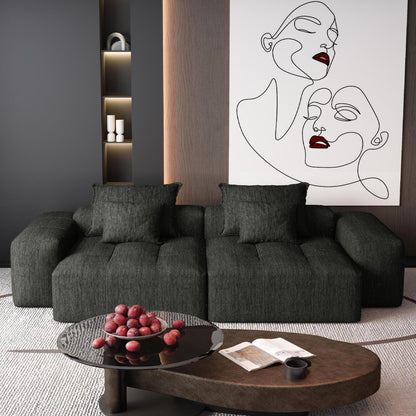 Modern Oversized Diy Combination Modular Sectional Sofa With Pillows Home Essentials