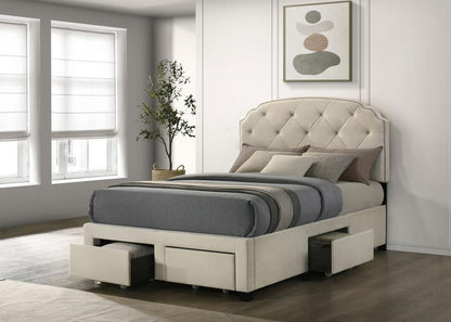 Marianna - 4-Drawer Upholstered Storage Bed Coaster Fine Furniture