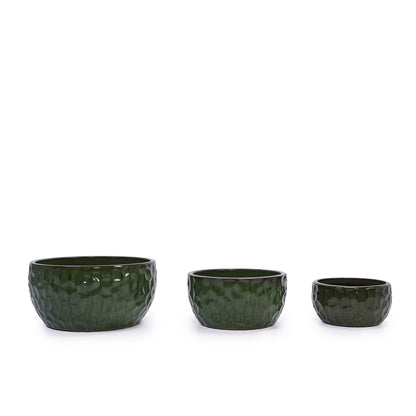 3 Pieces Ceramic Flowerpot Daily Nest