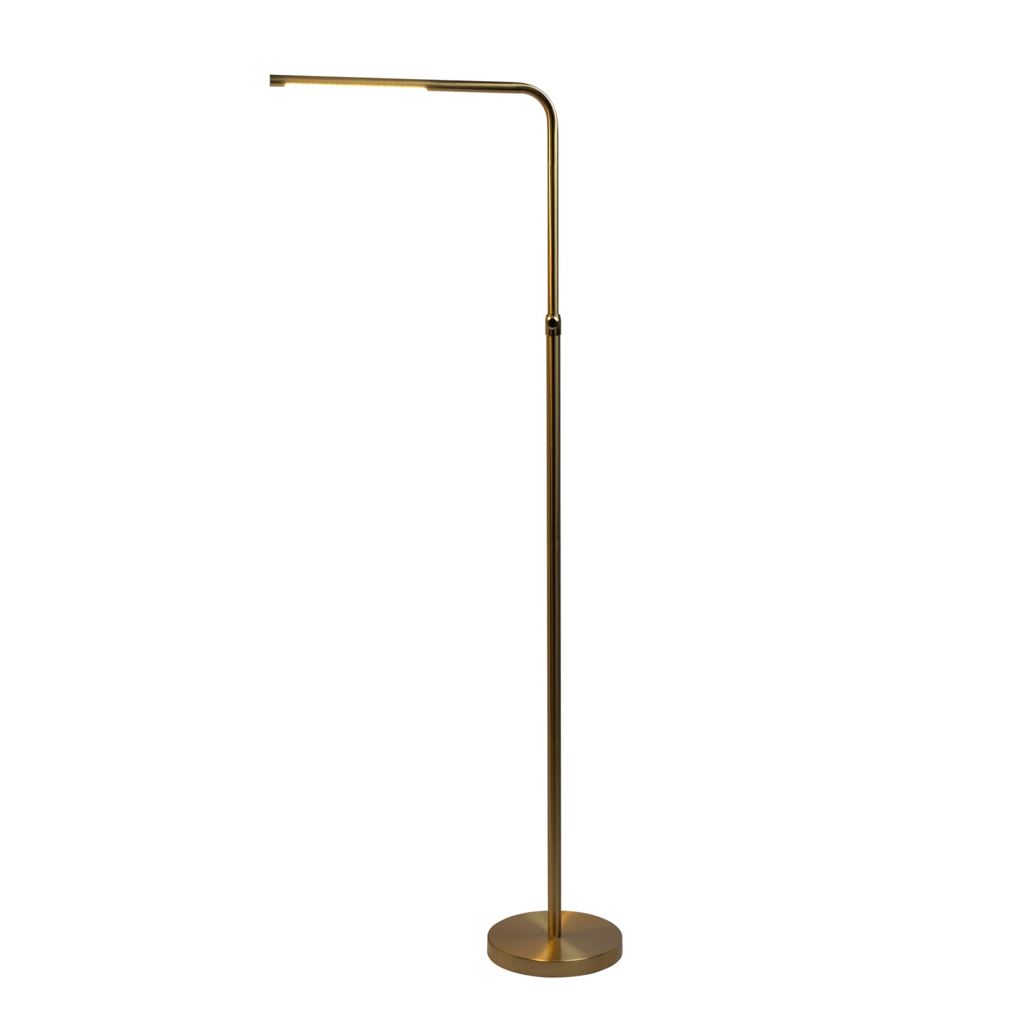 Verve - Floor Lamp With On / Off Switch Adjustable LED Round Base - Gold Ashcroft Furniture
