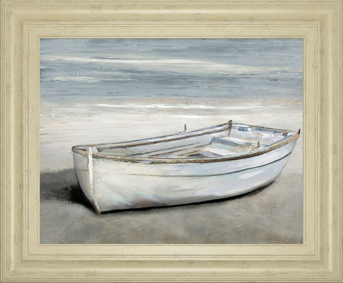 Beached By Mark Chandon - Framed Print Wall Art - Blue