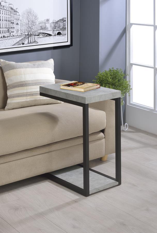 Beck - Engineered Wood C-Shape Sofa Side Table CoasterEveryday