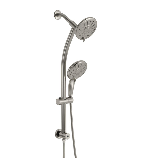 Dual Shower Head With Adjustable Slide Bar And Multi Function Settings Daily Nest