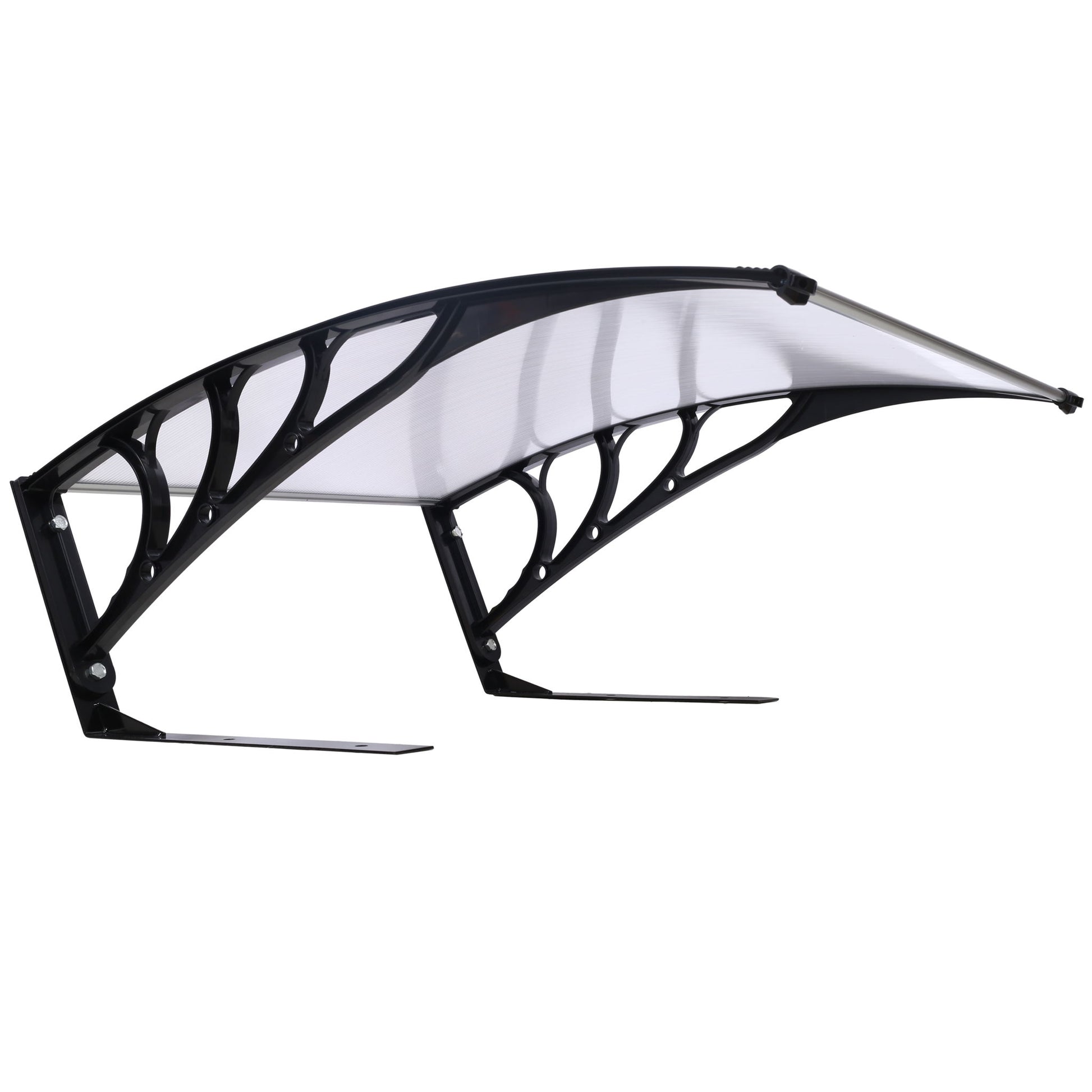 Weather Resistant Polycarbonate Canopy Outdoor Shade Cover For Robotic Lawn Mowers - Black Home Essentials