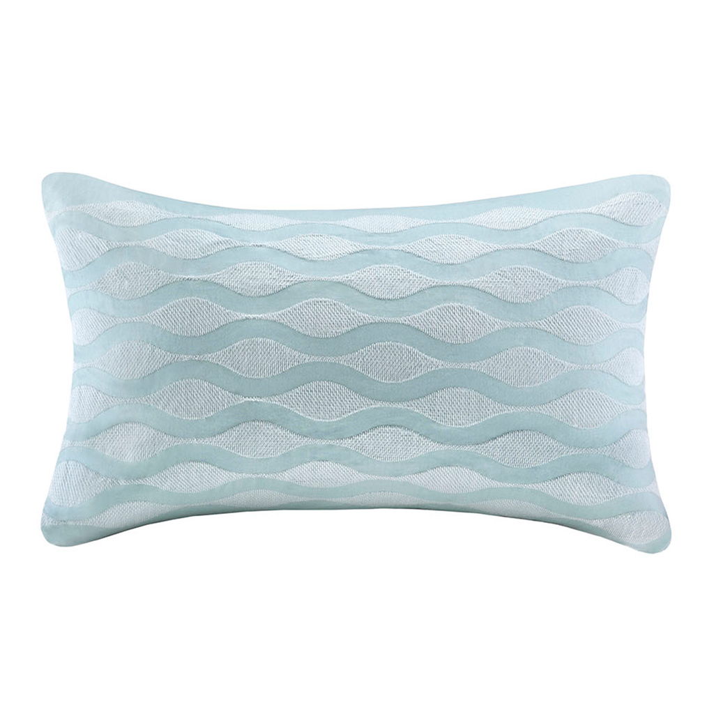 Maya Bay - Oblong Pillow - Blue