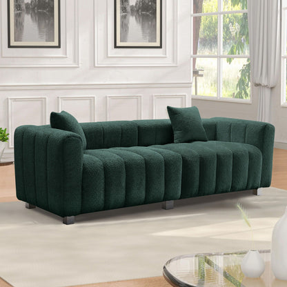 Modern 3 Seater Sofa With 2 Pillows Home Essentials