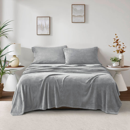 Twin Soloft Sheet Set - Gray True North by Sleep Philosophy
