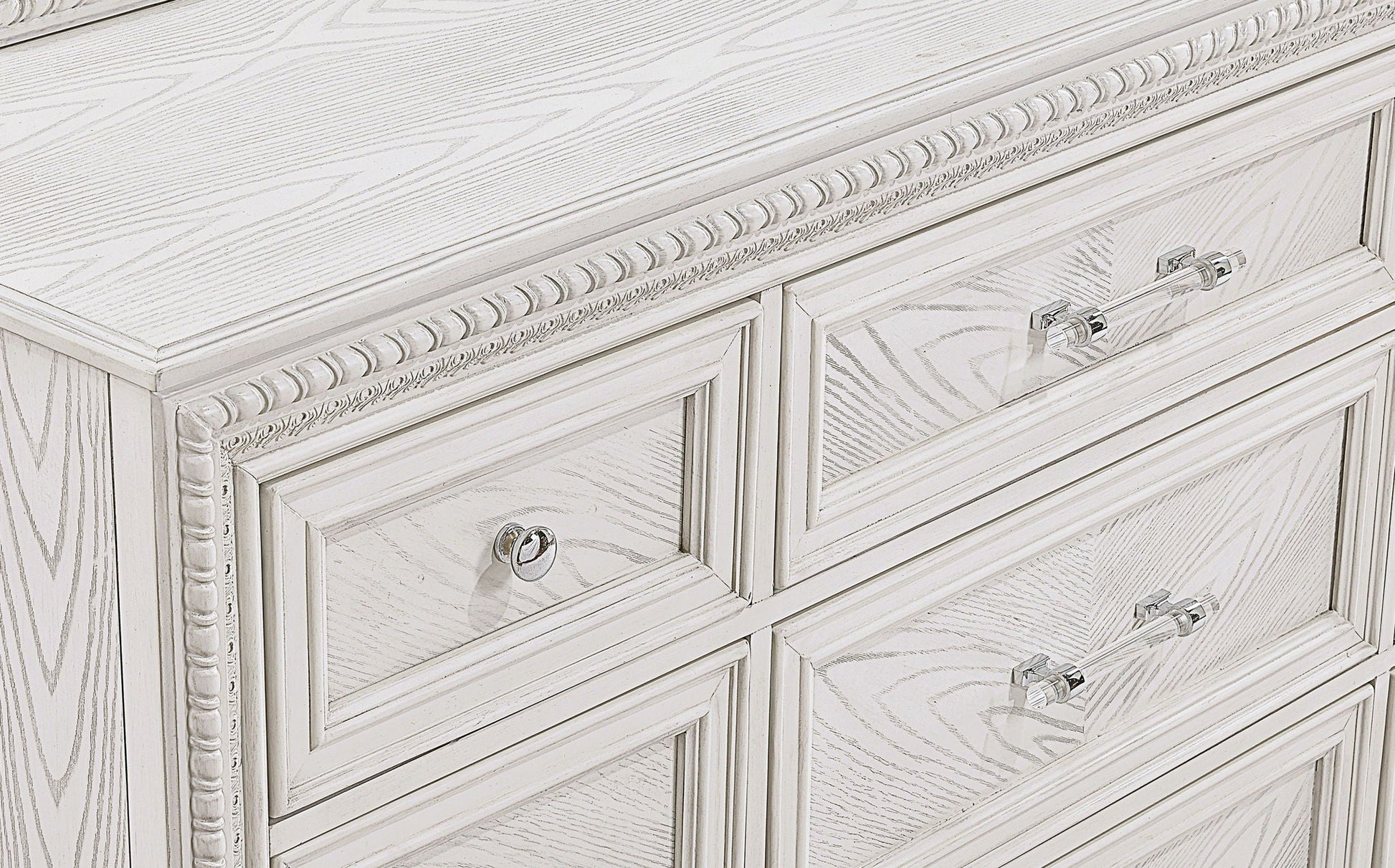 Alexandria - Bedroom Dresser - White Crown Mark