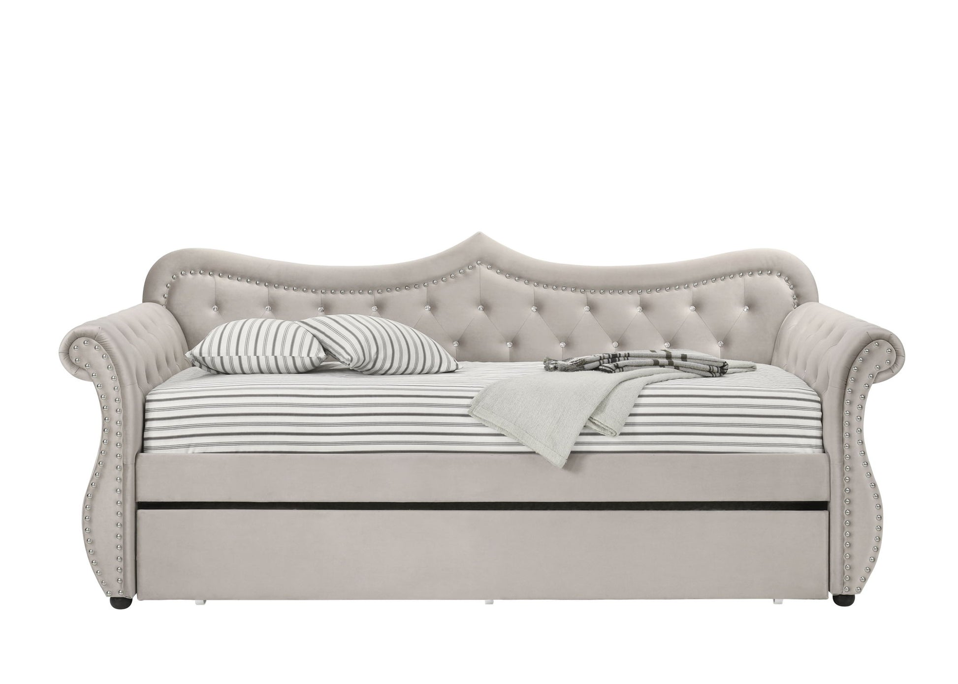 Adkins - Twin Daybed With Trundle - Beige Acme