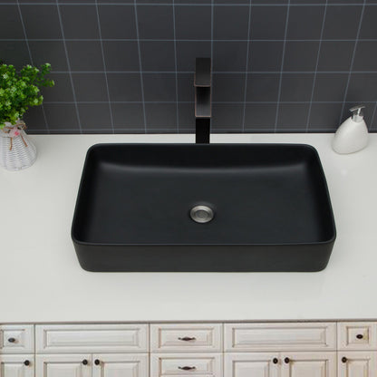 Modern Ceramic Rectangular Bathroom Vessel Sink With European Design Daily Nest