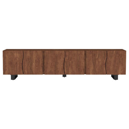 Trask - Wood TV Stand Media Console - Mango Brown Coaster Fine Furniture