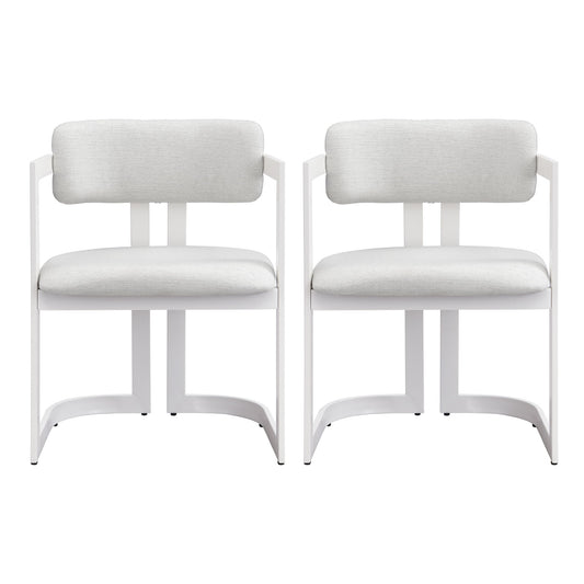 Upholstered Dining Armchairs (Set of 2) Noble House