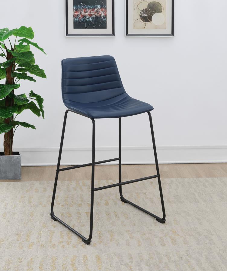 Zuni - Faux Leather Upholstered Bar Chair (Set of 2) CoasterEveryday