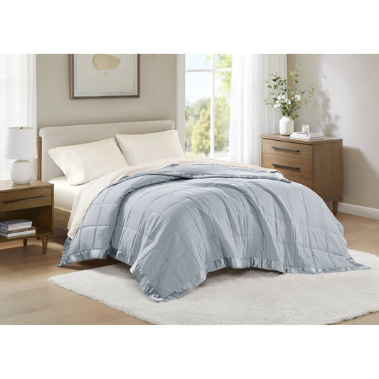 Windom - King All Season Hypoallergenic Blanket With 3M Scotchgard - Blue Madison Park
