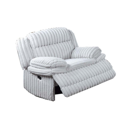 Contemporary Manual Motion Glider Recliner Chair With Padded Armrests And Smooth Rocking Function Home Essentials
