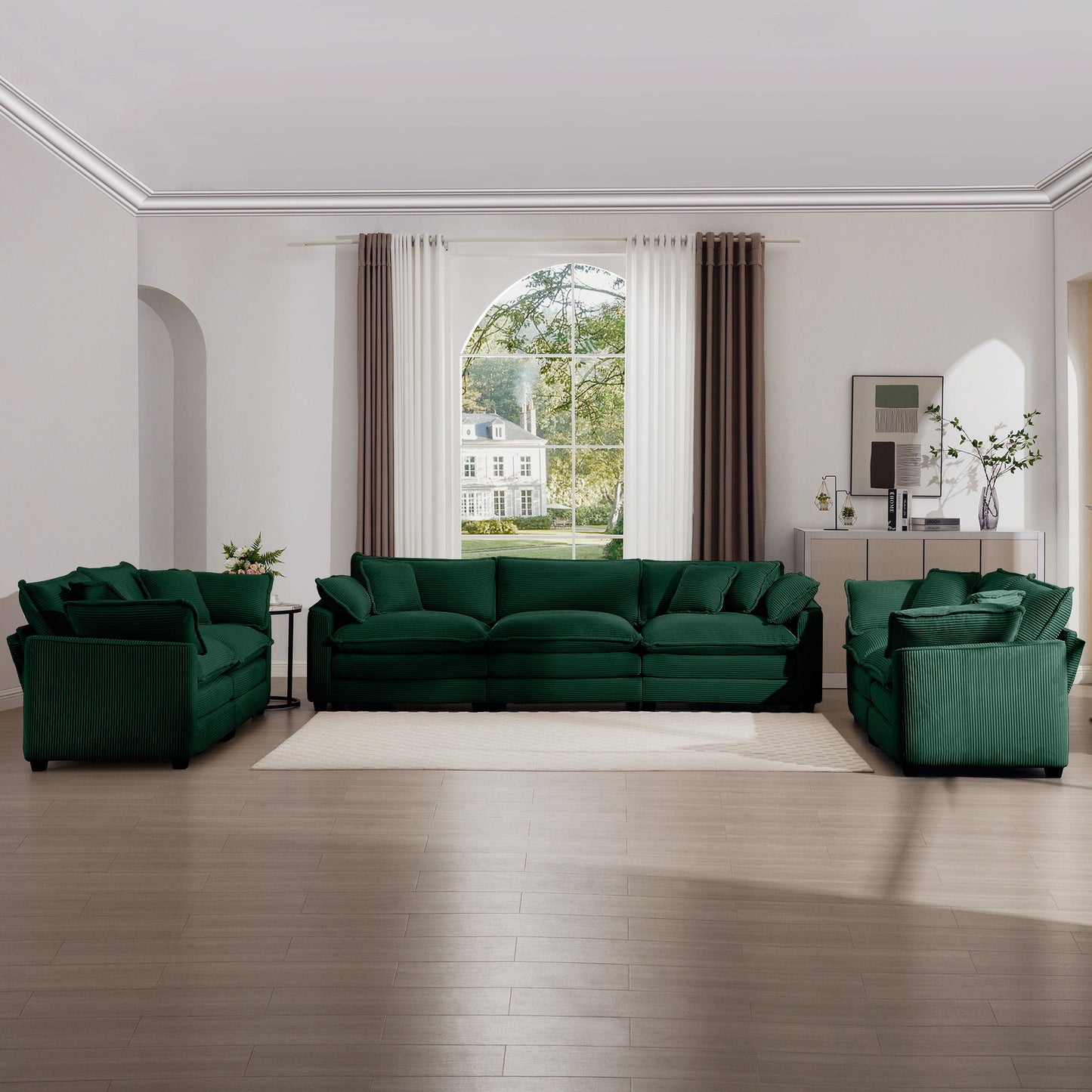Elegant Oversized Sectional Sofa Set With Deep Seats And Flexible Layout Home Essentials
