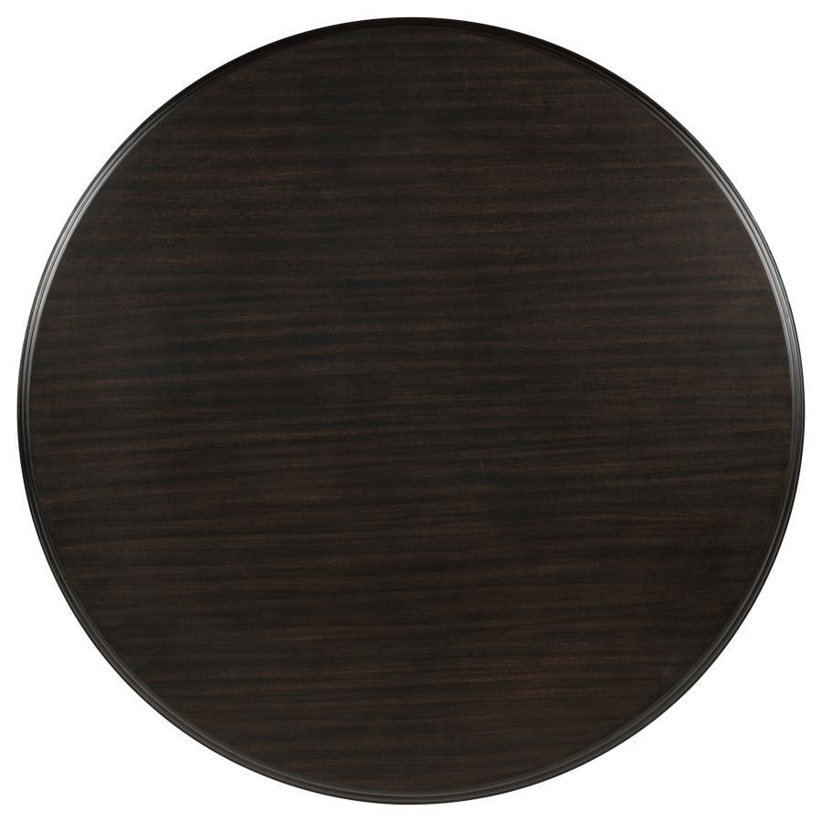 Twyla - 60" Round Wood Dining Room Table - Dark Cocoa Coaster Fine Furniture