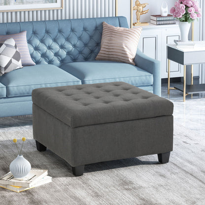 Isabella - Contemporary Ottoman With Storage Noble House