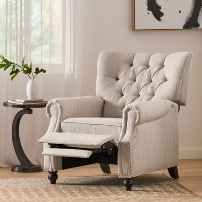 Welch - Contemporary Tufted Pushback Recliner Noble House