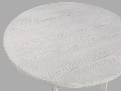 Blanche - Round Dining Table - Antique White Crown Mark