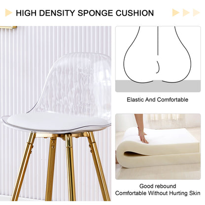 Stylish Upholstered Bar Chairs With Metal Leg Home Essentials