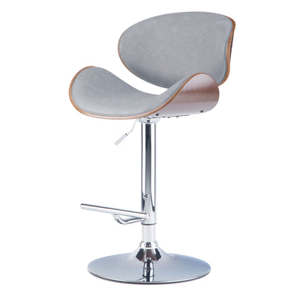 Marana - Multifunctional Handcrafted Bentwood Adjustable Swivel Bar Stool Simpli-Home