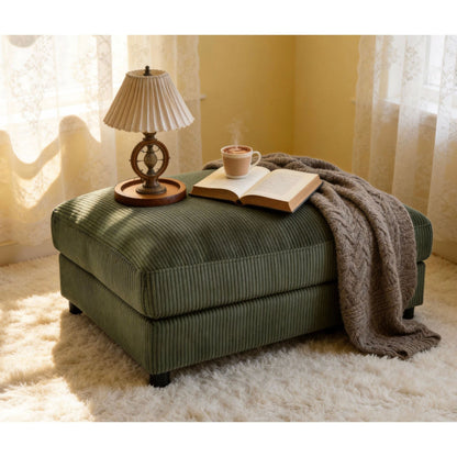 Upholstered Rectangle Ottoman Home Essentials