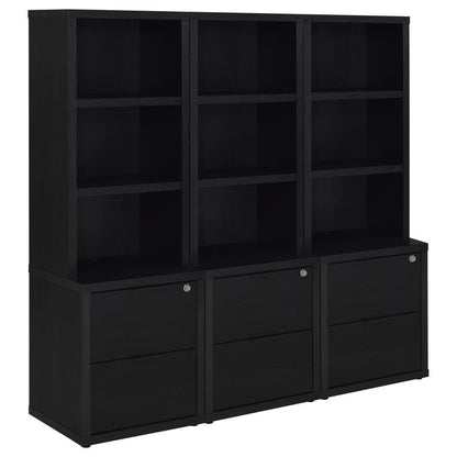 Westpark - 3 Piece Wall Unit Bookcase Set With USB Coaster Fine Furniture