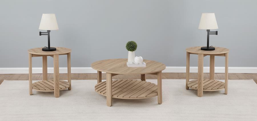 Fowler - Round Coffee Table Set Coaster Fine Furniture