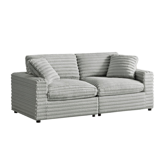 Jenny - 2 Piece Sofa Sectional - Gray Home Essentials