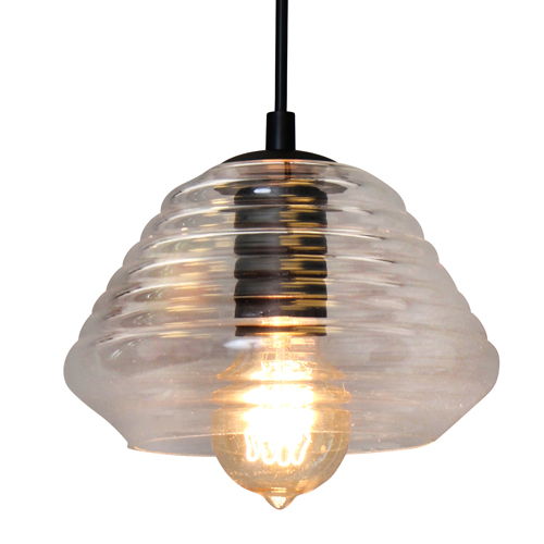 Torus - Triangle Industrial Pendant - Clear Lumi Source