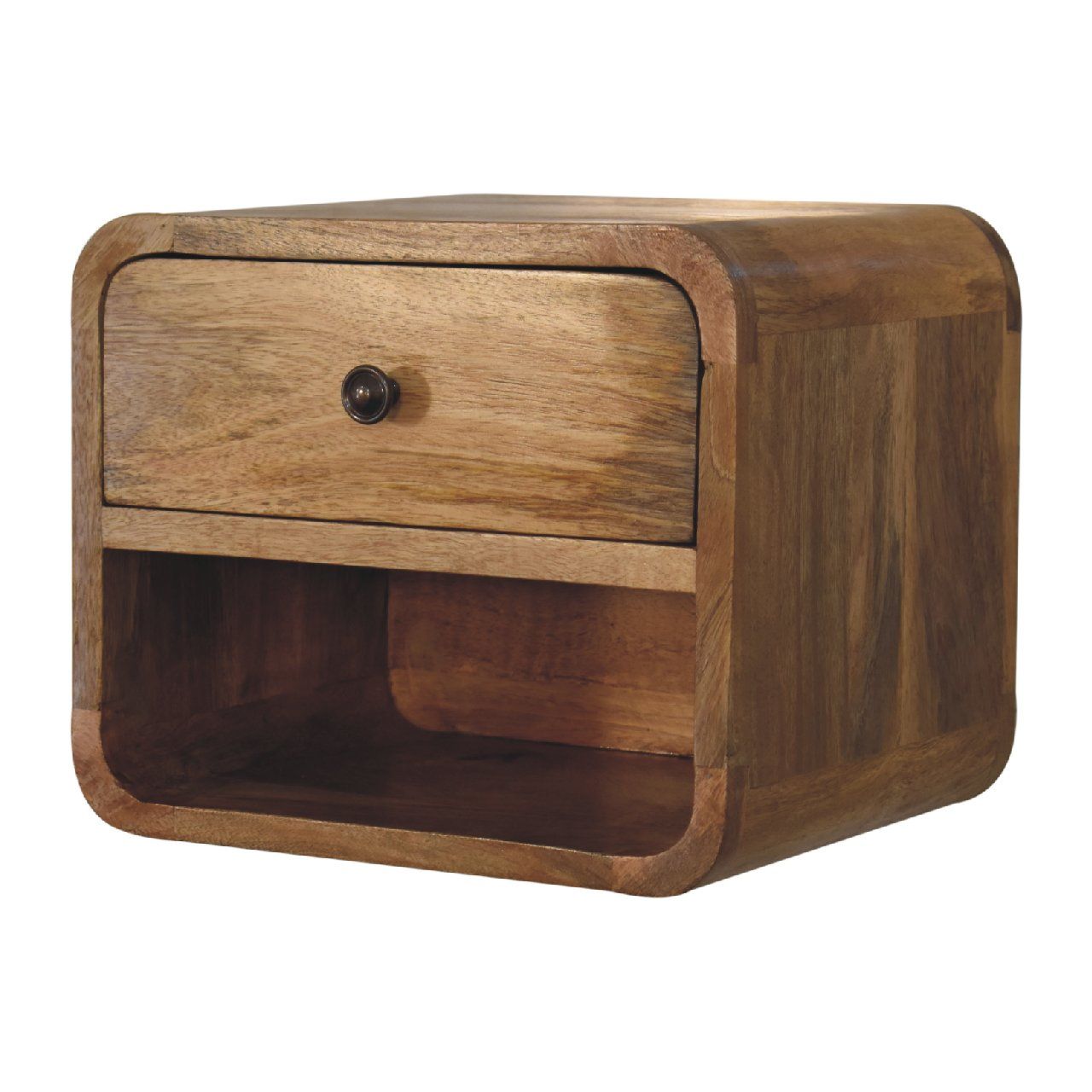 Mini Floating Open Bedside - Oak Artisan Furniture