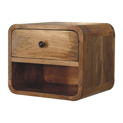 Mini Floating Open Bedside - Oak Artisan Furniture