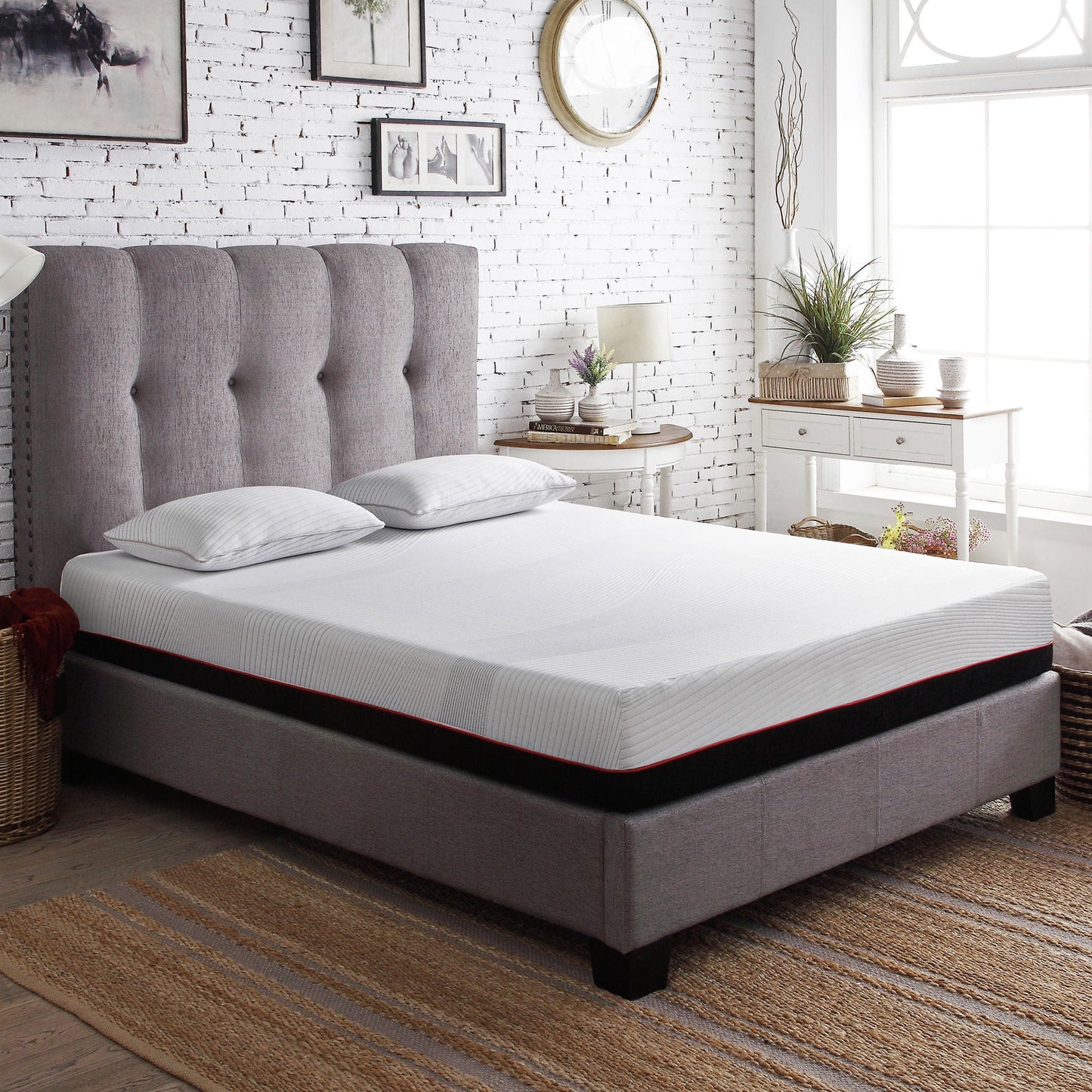 Regen - 10" Cooling Copper Infused Memory Foam Mattress Remedy Sleep