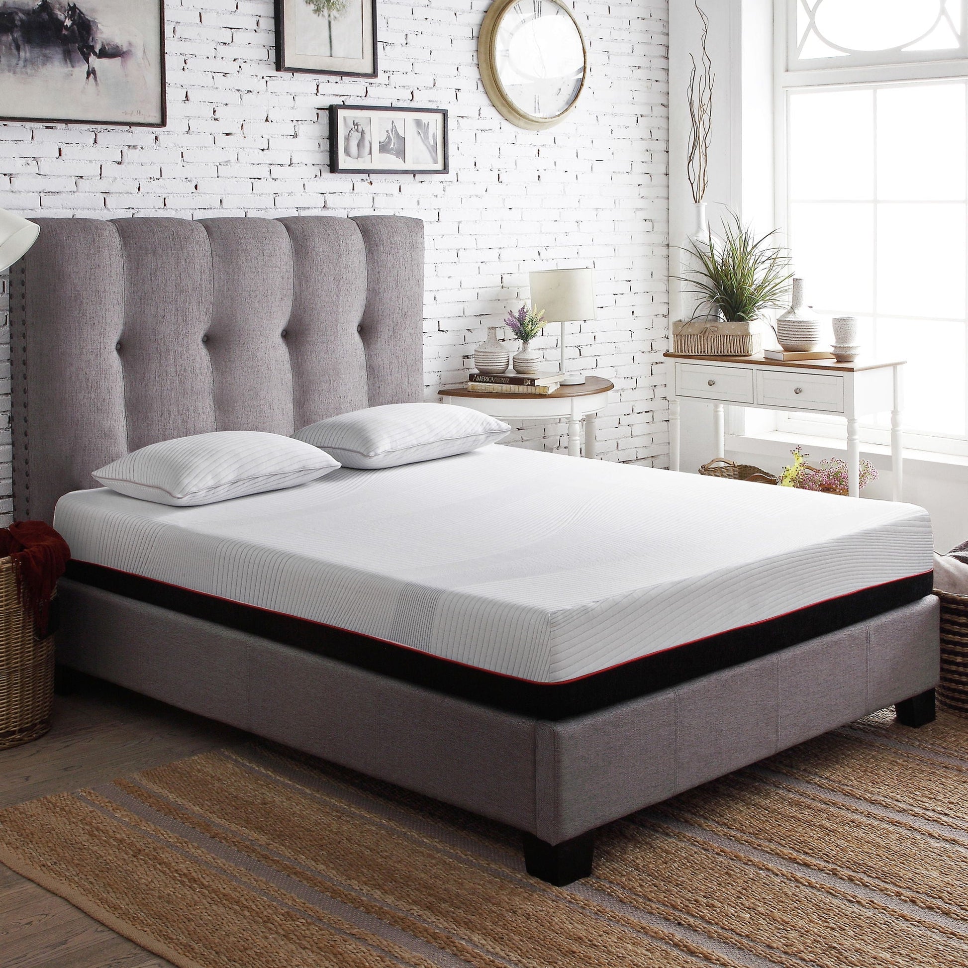Regen - 10" Cooling Copper Infused Memory Foam Mattress Remedy Sleep