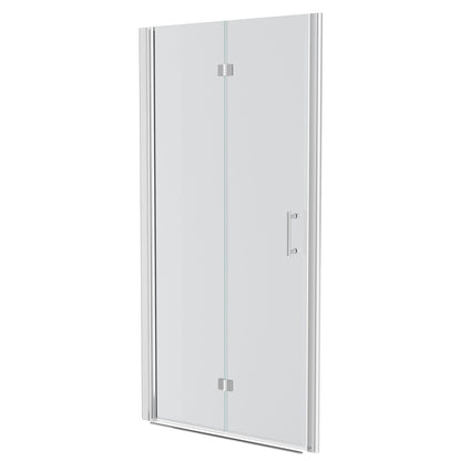 Fold Frameless Shower Door With Tempered Glass Daily Nest