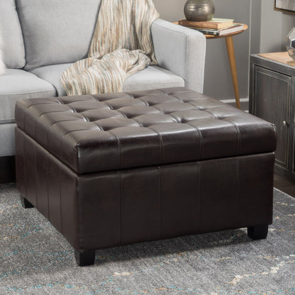 Isabella - Contemporary Ottoman With Storage Noble House