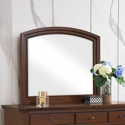 Meade - Arch Mirror With Low Distortion Glass - Dark Cherry Glory Furniture