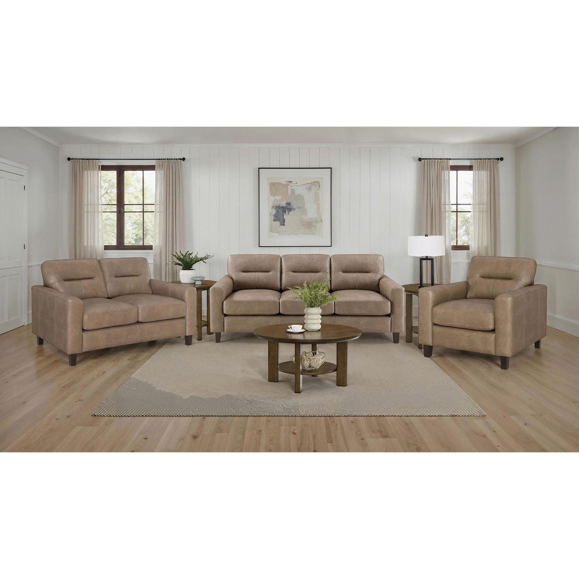 Remington - Sofa Set With Track Arms Furniture Max