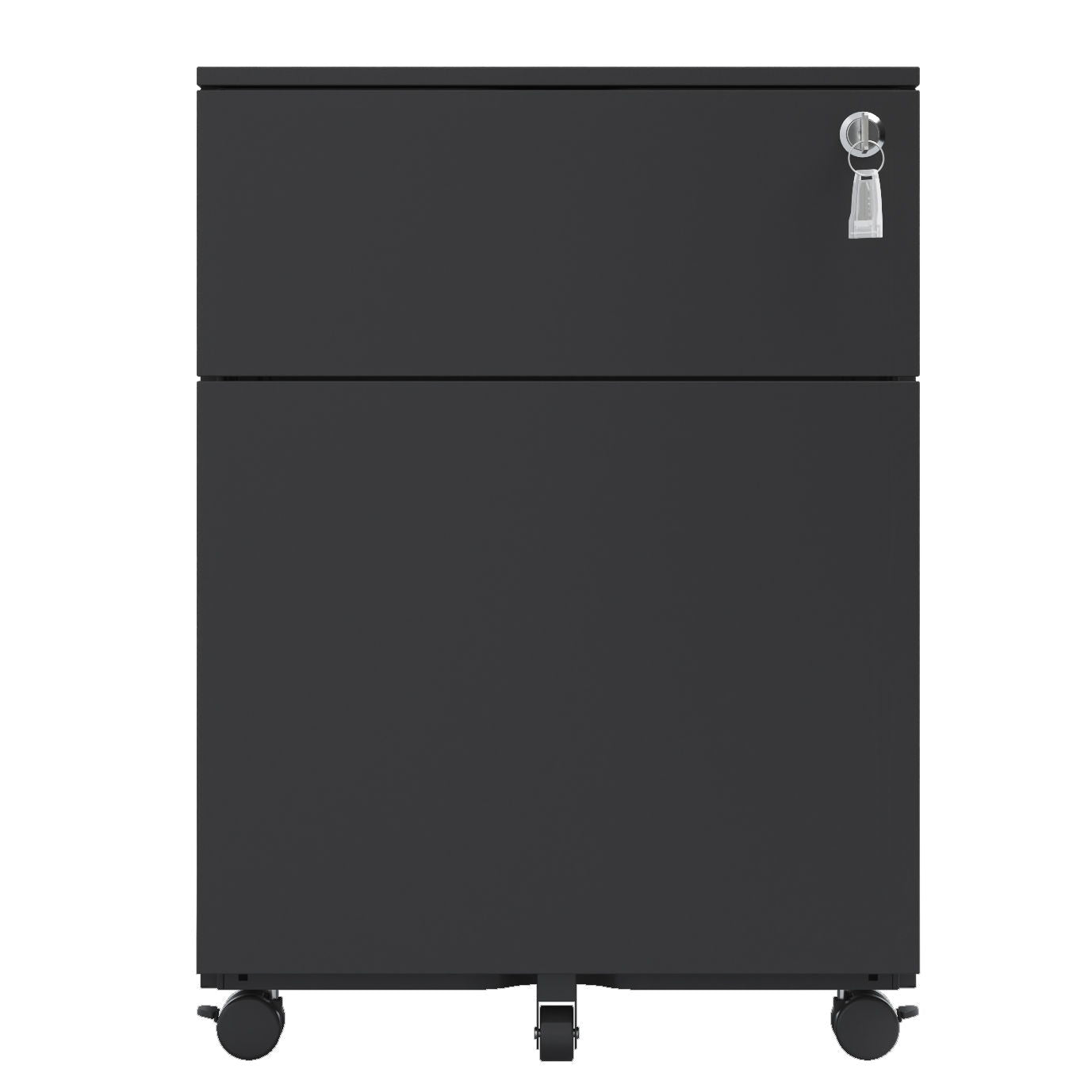 2 Drawer Mobile File Cabinet With Lock Steel File Cabinet For Legal / Letter / A4 / F4 Size / Home / Office Design