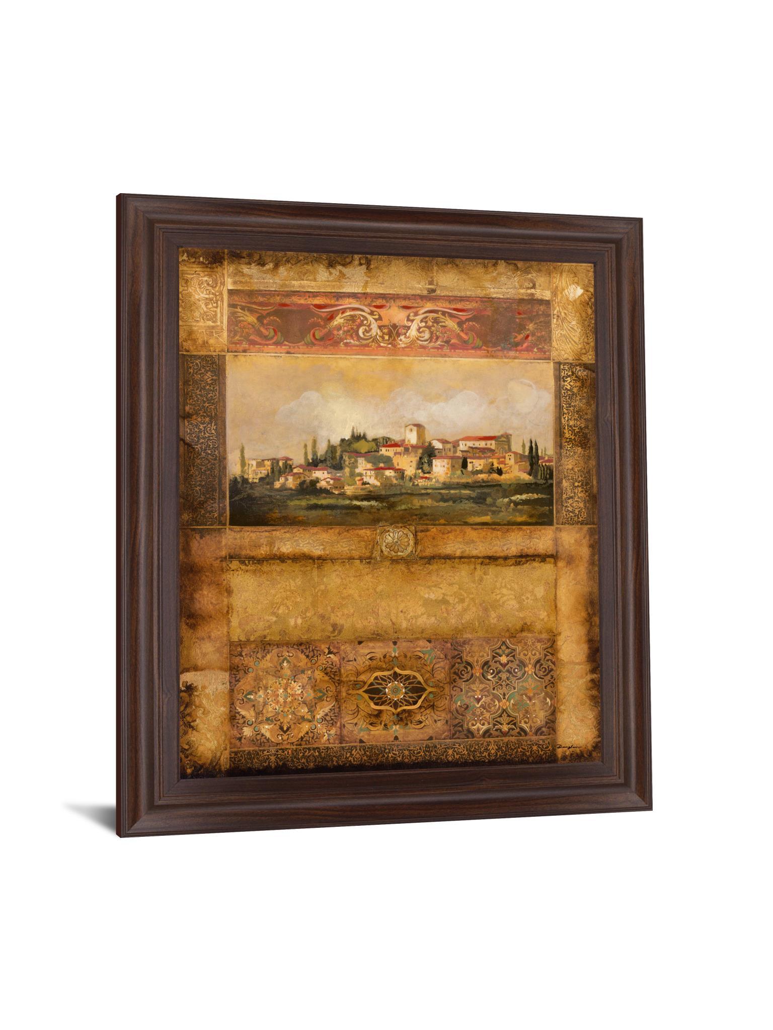Tuscan Village Mosaic - 28" x 34" Framed Wall Art Classy Art