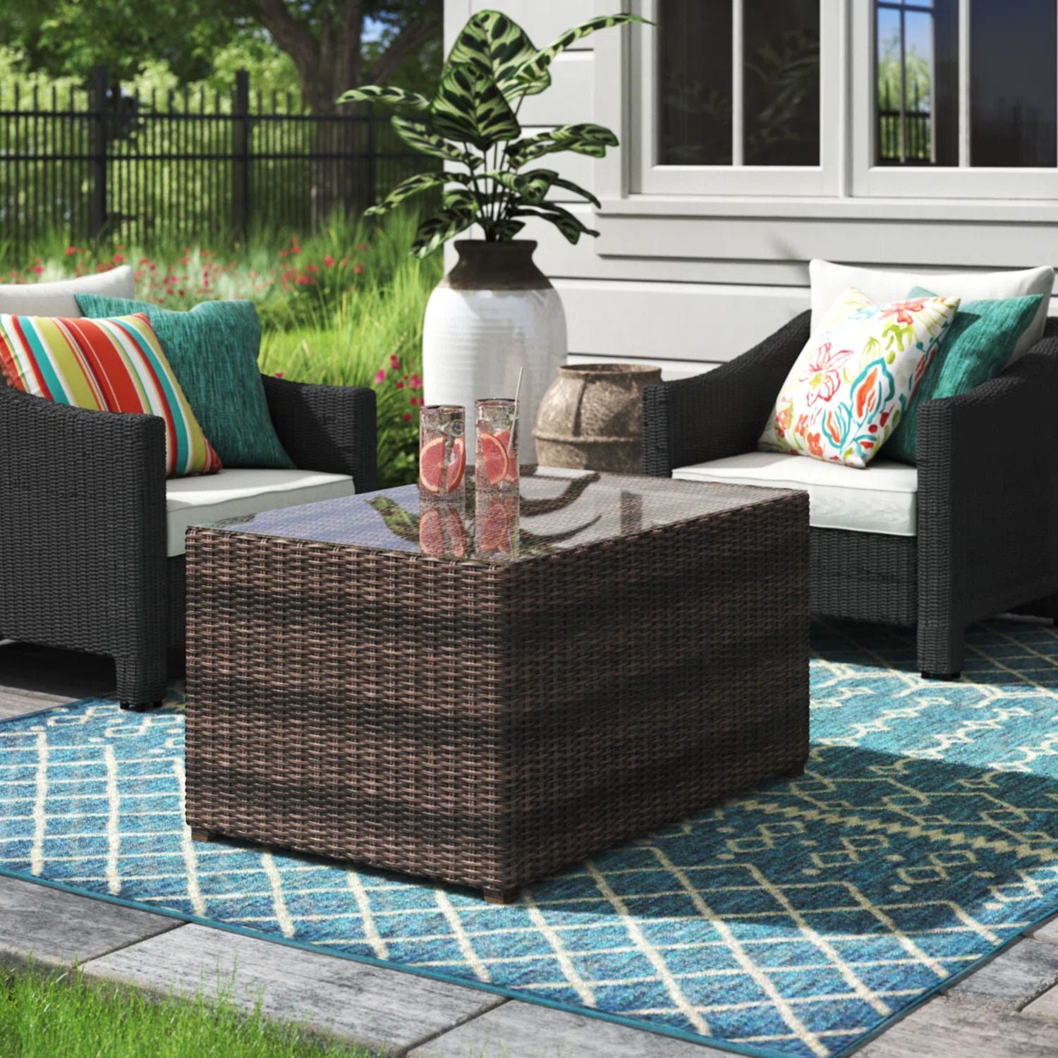 Coffee Table Stylish LSI Patio Furniture