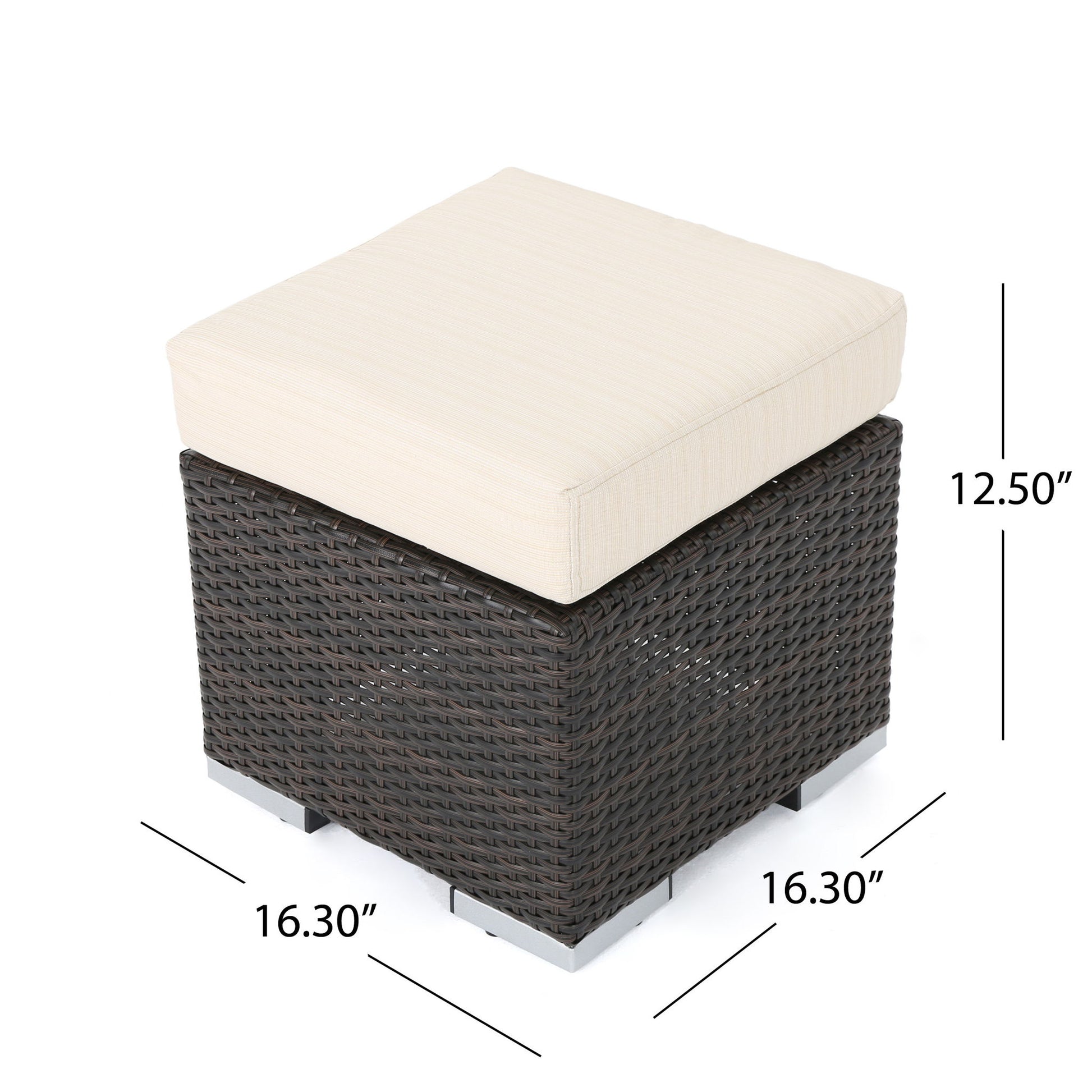Santa Rosa - Outdoor Lounge Ottoman Noble House
