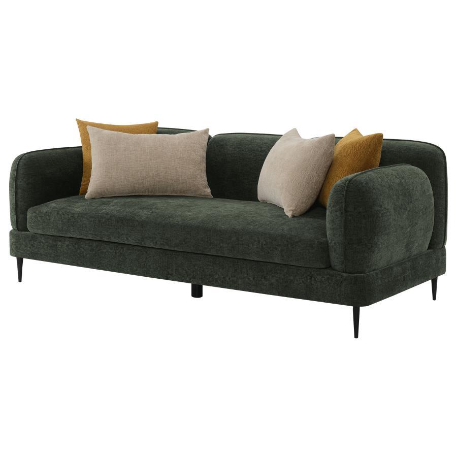 Jade - Chenille Upholstered Modern Track Arm Sofa Coaster Fine Furniture